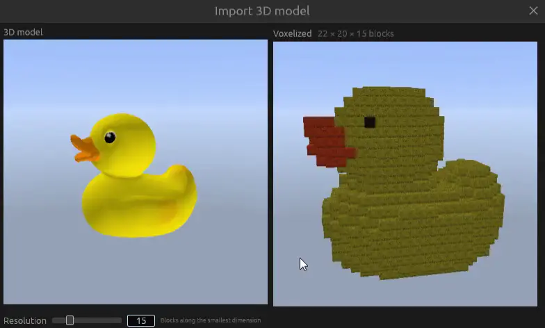3D model import